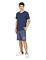 U.S. Polo Assn. Denim Co. Mid Rise Drawstring Waist Solid Shorts
