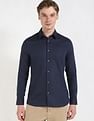 Calvin Klein Jeans Solid Regular-Fit Dobby Woven Shirt