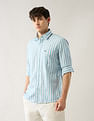 Arrow Sport Vertical Striped Pure Cotton Shirt