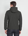 Arrow Sports Solid Hooded Jacket