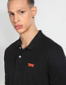 Flying Machine Solid Cotton Polo Shirt