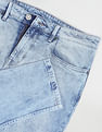 Flying Machine Acid Wash Slash Slim Tapered Fit Jeans