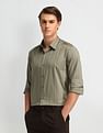 Arrow Newyork Manhattan Slim Fit Vertical Striped Shirt