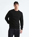 Flying Machine Crew Neck Solid Sweatshirt