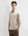 Arrow Sport Tailored Fit Vertical Striped Shirt