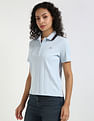 Tommy Hilfiger Self-Design Regular-Fit Cotton Polo T-Shirt