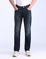 Flying Machine Freddie Slim Straight Fit Whiskered Jeans