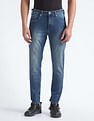 Flying Machine Stone Wash Slash Slim Tapered Fit Jeans