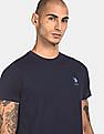 USPA Innerwear Men Navy I633 Comfort Fit Solid Cotton T-Shirt - Pack Of 1