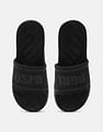 U.S. Polo Assn. Men Brand Embossed Deja Blk Slippers