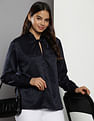 Tommy Hilfiger Jacquard Knot Neck Top