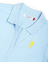U.S. Polo Assn. Women Long Sleeve Solid Polo Shirt