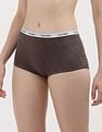 Calvin Klein Underwear Mid Rise Brand Print Boyshort Panties