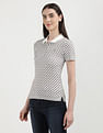 Tommy Hilfiger Slim Fit Geometric Printed Polo Shirt