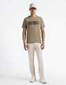 Flying Machine Brand Print Regular Fit T-Shirt