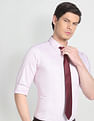 Arrow Woven Patterned Grid Formal Shirt