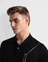 Arrow Newyork Brand Stripe Pique Polo Shirt