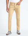 Flying Machine Mid Rise Slash Slim Tapered Jeans