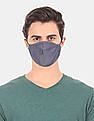 U.S. Polo Assn. Unisex Adults Grey And Pink Triple Layer Reversible Anti Bacterial Reusable Face Masks - Pack Of 3