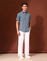 U.S. Polo Assn. Geometric Printed Tailored Fit Shirt