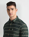 U.S. Polo Assn. Denim Co. Horizontal Stripe Herringbone Shirt
