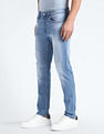 Flying Machine Slash Slim Tapered Distressed Jeans