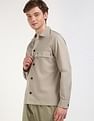 Calvin Klein Jeans Solid Boxy-Fit Twill Woven Shirt