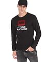 Flying Machine Long Sleeve Brand Print T-Shirt