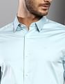 Calvin Klein Jeans Stretch Satin Solid Casual Shirt