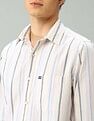 Arrow Sport Air Soft Regular Fit Vertical Striped Shirt