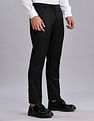 Tommy Hilfiger Regular-Fit Solid Mid Rise Trousers