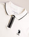U.S. Polo Assn. Stripe Placket Slim Polo Shirt