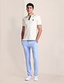 U.S. Polo Assn. Stripe Placket Slim Polo Shirt