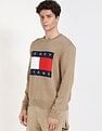 Tommy Hilfiger Embroidered Logo Regular-Fit Cotton Sweater