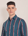 U.S. Polo Assn. Spread Collar Vertical Stripe Shirt
