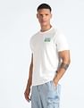 Flying Machine Rear Brand Print Cotton T-Shirt