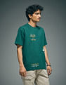 Flying Machine Graphic Print Oversized T-Shirt