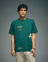 Flying Machine Graphic Print Oversized T-Shirt
