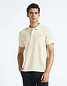 Flying Machine Horizontal Stripe Cotton Polo Shirt