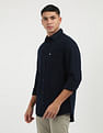 Tommy Hilfiger Solid Cotton Flannel Shirt