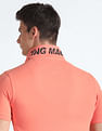 Flying Machine Appliqued Pique Polo Shirt