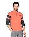 U.S. Polo Assn. Denim Co. Ribbed Collar Solid Polo Shirt