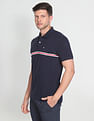 Arrow Sports Engineered Stripe Cotton Polo Shirt