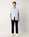 Arrow Sport Vertical Striped Pure Cotton Shirt
