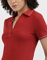 Tommy Hilfiger Slim Open Placket Tipping Polo Shirt