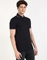 Tommy Hilfiger Solid Regular-Fit Cotton Polo Shirt