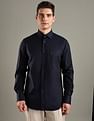 Tommy Hilfiger Solid Regular-Fit Cotton Woven Shirt