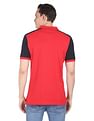 AD by Arvind Colour Block Sporty Polo Shirt