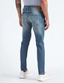 Flying Machine Mid Rise Slash Slim Tapered Jeans