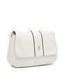 Tommy Hilfiger Solid White Nylon Sling Bag